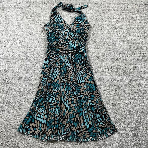 Vintage Y2K Candies Polka Dot Patterned Halter Midi Dress - Picture 1 of 7